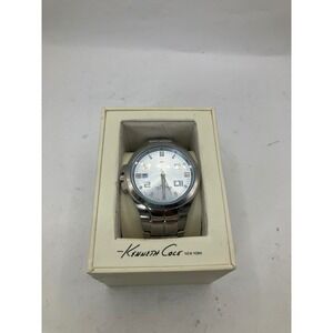 Kenneth Cole New York Silver‎ Dial Stainless Steel Band Mens Watch KC3597